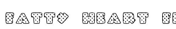 Fatty Heart Filled font preview